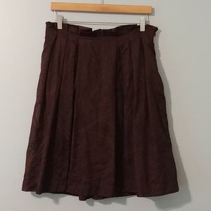Cloze Brown Mid Length Skirt